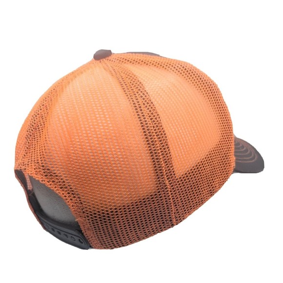 DirtLife Graphic Logo Dirt Bikers Orange Grey Mesh Snapback Truckers Hat Cap - Picture 10 of 13